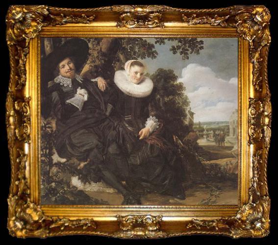 framed  Frans Hals Isaak Abrhamsz Massa and Beatrix van der Lean (mk45), ta009-2